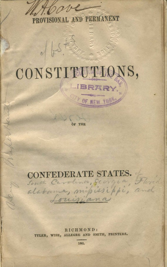 Slavery in the Confederate Constitution