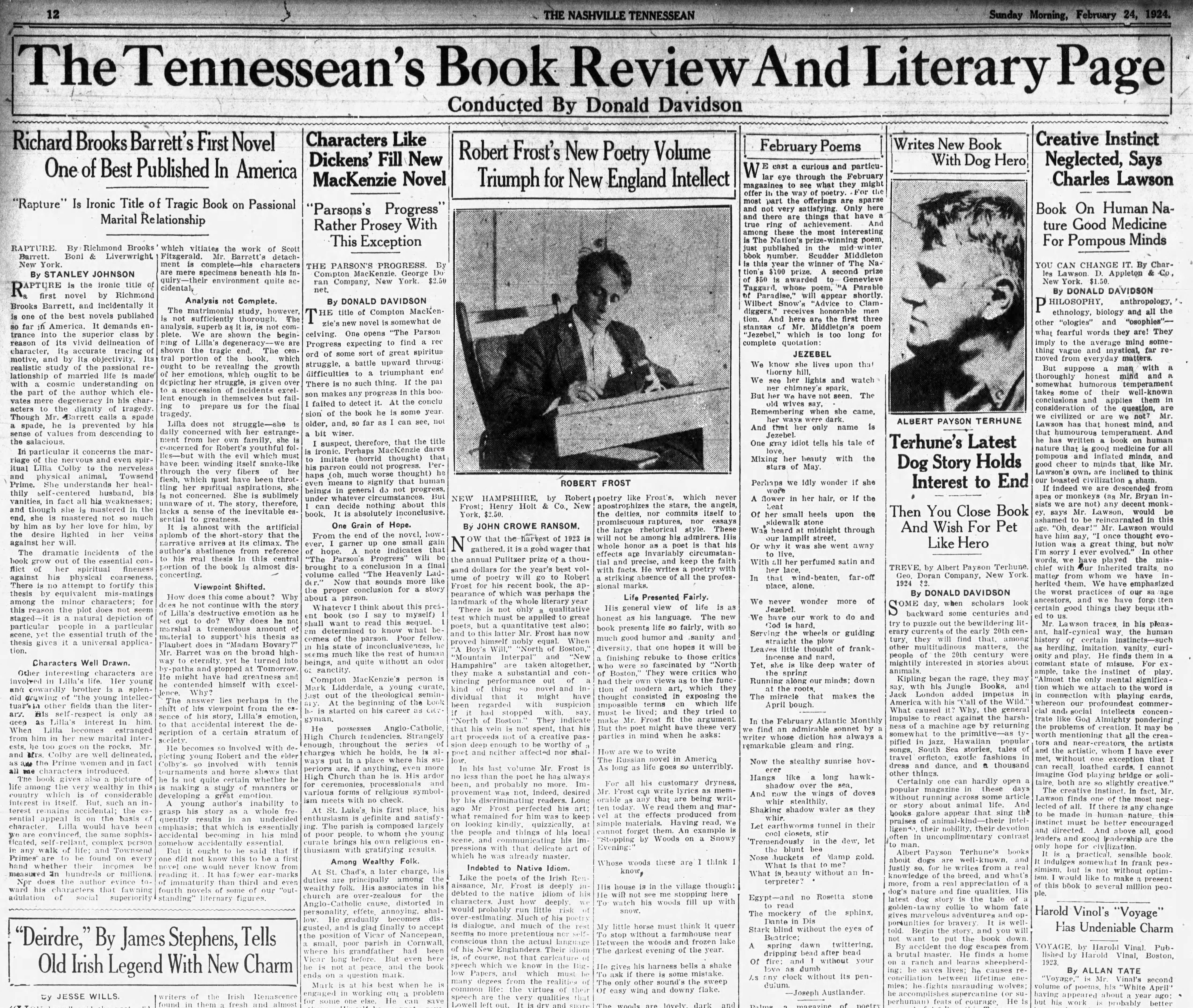 Donald Davidson and the Tennessean’s Book Page