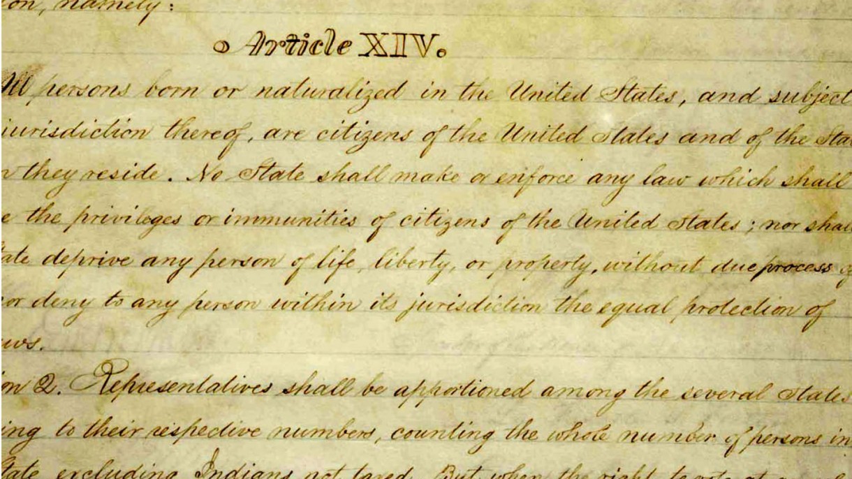 A 14th Amendment Mindset