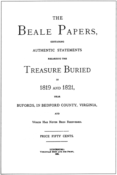 The Mystery of the Beale Treasure